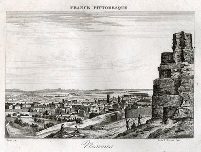 Nimes. (gravyr, ca 1850) av French School