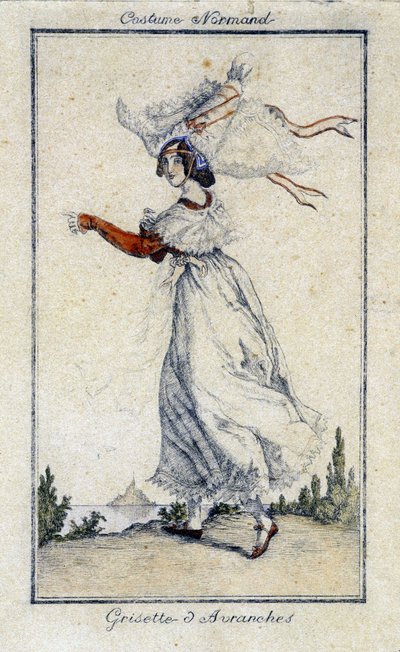 Norman traditionell dräkt: Grisette d