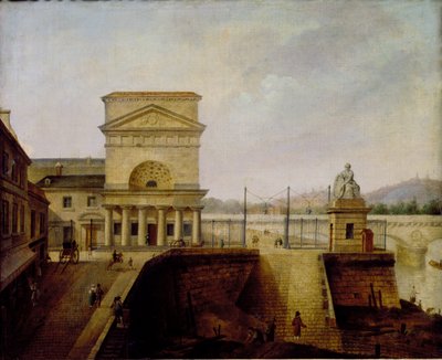 Normandiebarriären, nära Ienabron, före 1860 av French School