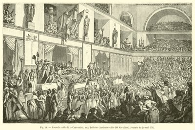 Ny kongresshall, vid Tuilerierna, före detta maskinrum, den 20 maj 1795 av French School
