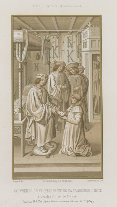 Octavian de Saint Gelais presenterar sin översättning av Ovidius av French School