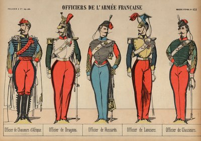 Officerare från den franska armén av French School