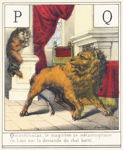 P Q: Quinchinolas, magikern omvandlas till Lion på begäran av kattstöveln av French School