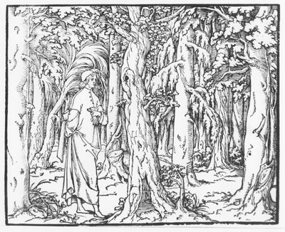 Sida från "Discourse on the Dream of Poliphile", av Francesco Colonna, 1546 av French School