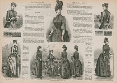 Sida från La Mode Illustree av French School
