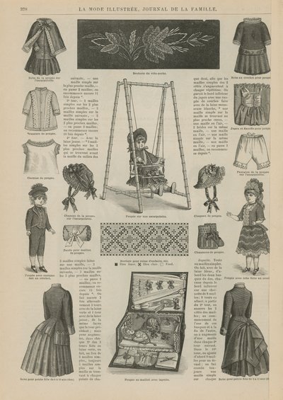 Sida från La Mode Illustree av French School