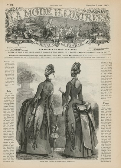 Sida från La Mode Illustree av French School