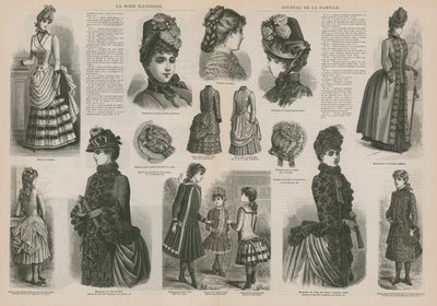 Sida från La Mode Illustree av French School