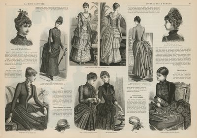 Sida från La Mode Illustree av French School