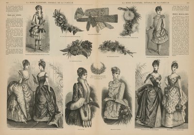 Sida från La Mode Illustree av French School