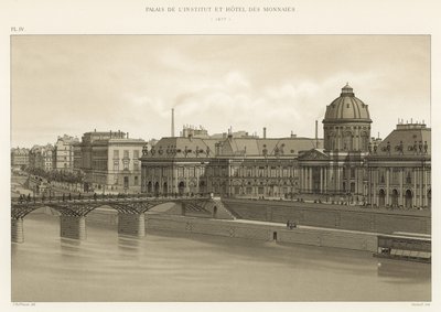 Palace of the Institute and Hotel des Monnaies, 1877 av French School
