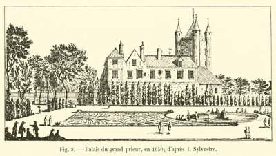 Grand Priorpalatset, 1650; efter I Sylvester av French School