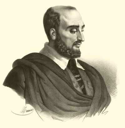 Paolo Caliari, känd som Paolo Veronese, porträtt (gravyr) av French School