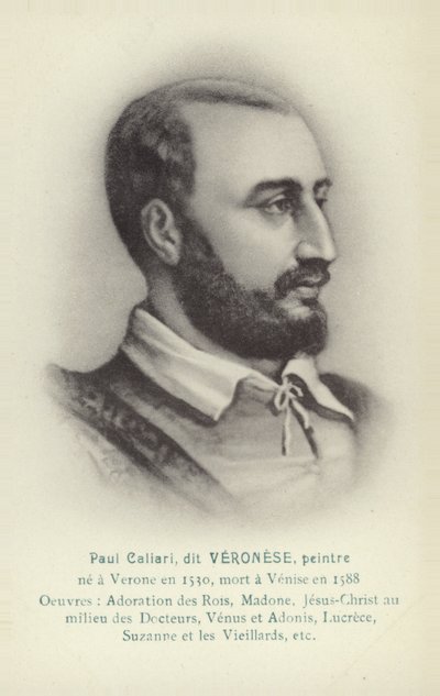 Paolo Veronese, italiensk målare (litografi) av French School