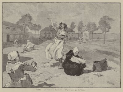 Paris, Les folles a la Salpetriere (gravyr) av French School