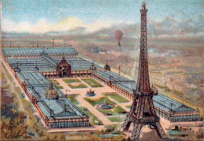 Paris. Universell utställning 1889: Eiffeltornet. av French School