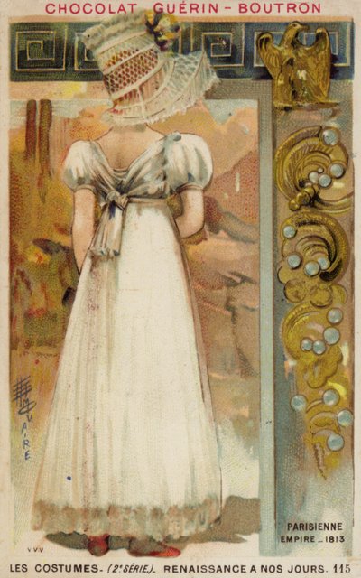 Parisiska mode av det första imperiet, 1813 av French School