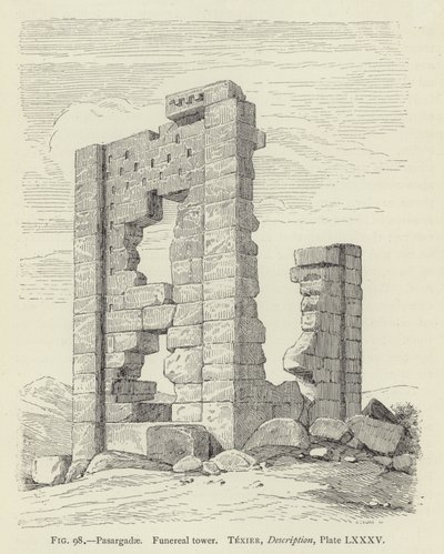 Pasargadae, begravningstorn av French School