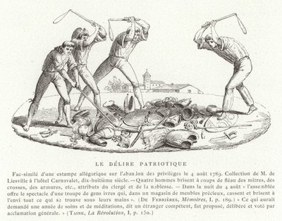 Patriotisk delirium, franska revolutionen, augusti 1789 av French School