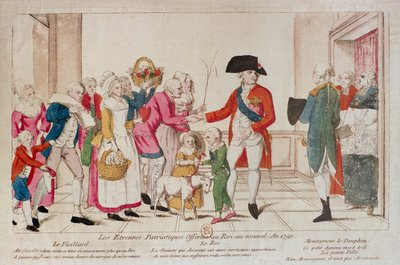 Patriotiska nyårsgåvor erbjöds kungen 1790 av French School