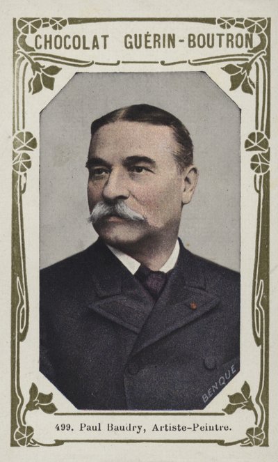 Paul Baudry, målare (färgad bild) av French School