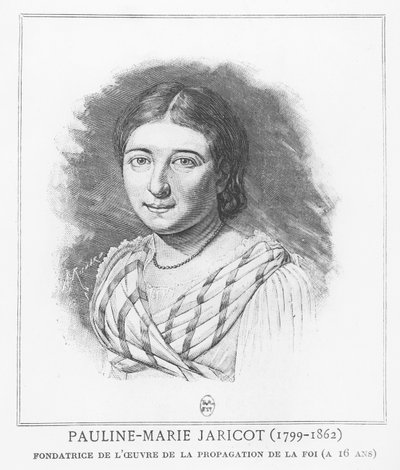 Pauline Jaricot (gravyr) av French School