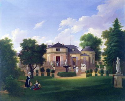 Paviljongen av Folie-Beaujon i Paris, ca 1830 av French School