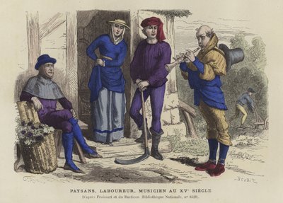 Bönder, arbetare och musiker, 1400-talet av French School