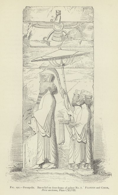 Persepolis, basrelief på dörrkarmen till palats nr 7 av French School
