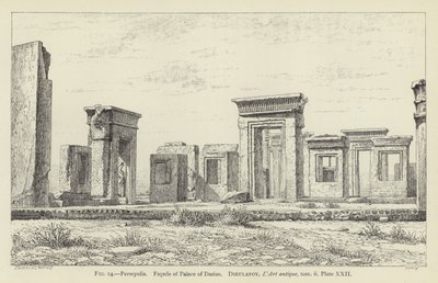 Persepolis, Fasad av Darius-palatset av French School