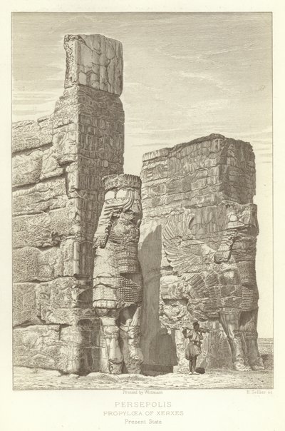 Persepolis, Propylaea of Xerxes, nuvarande tillstånd av French School
