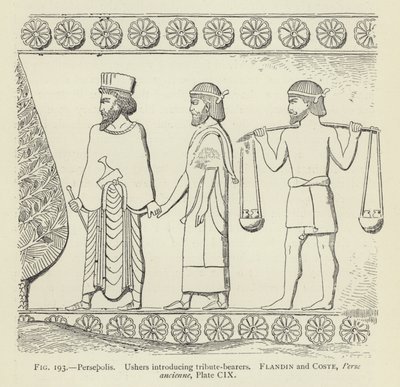 Persepolis, Ushers introducerar hyllningsbärare av French School