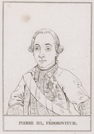 Peter III, Rysslands tsar (gravyr) av French School