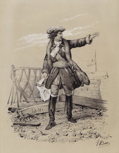 Peter den store, Rysslands tsar av French School