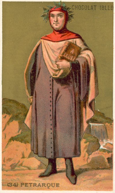 Petrarca, italiensk renässansforskare och poet av French School