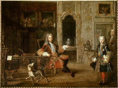 Filip II och Ludvig I av Orleans, hertig av Chartres av French School