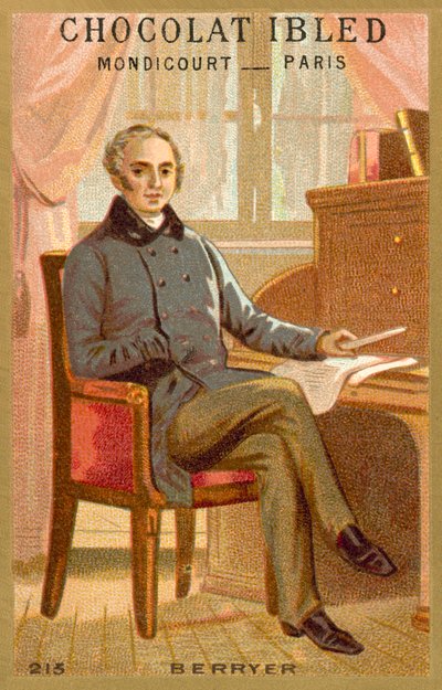 Pierre-Antoine Berryer, fransk advokat och politiker (chromolitho) av French School
