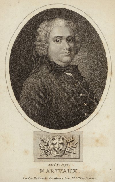 Pierre de Marivaux - fransk författare och dramatiker (1688-1763) av French School