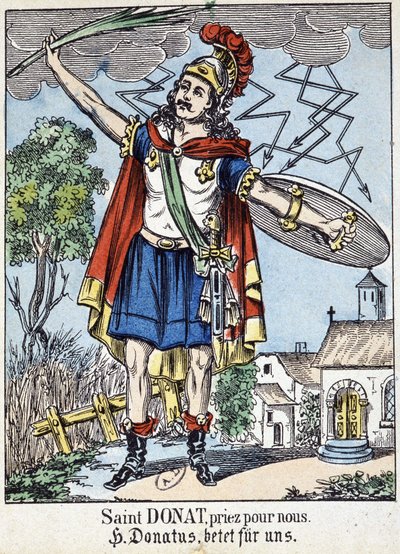 Fromma bild "" Saint Donat, be för oss"" av French School