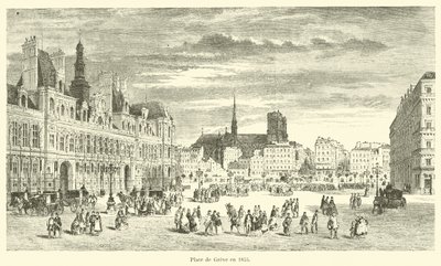 Place de Greve 1855 av French School