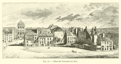 Place du Carrousel 1850 av French School