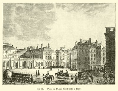 Place du Palais-Royal, 1795 till 1848 av French School