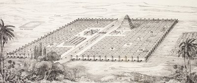 Plan över staden Babylon, Mesopotamien, runt 500-talet f.Kr. enligt en beskrivning av Herodotos, från L
