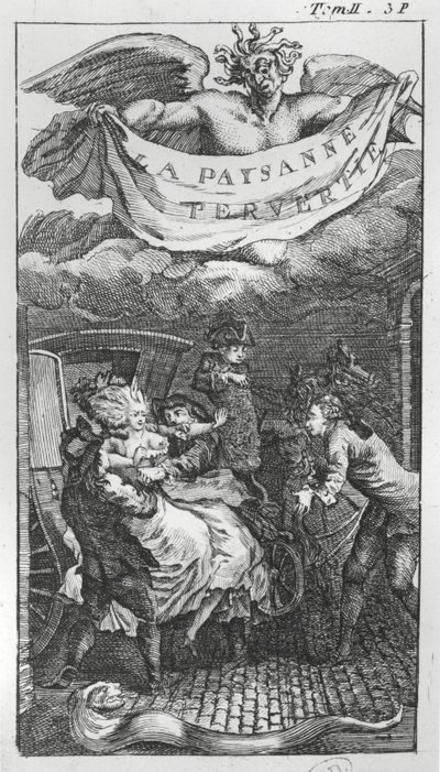 Dikt till musik av Jean Antoine de Baif (1532-89) (gravyr) (s/v foto) av French School
