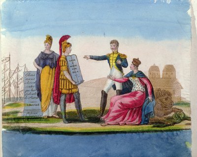 Populära bilder till pris av Bolivar, ca 1820-30 (färggravyr) av French School