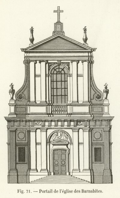 Barnabitkyrkans portal av French School