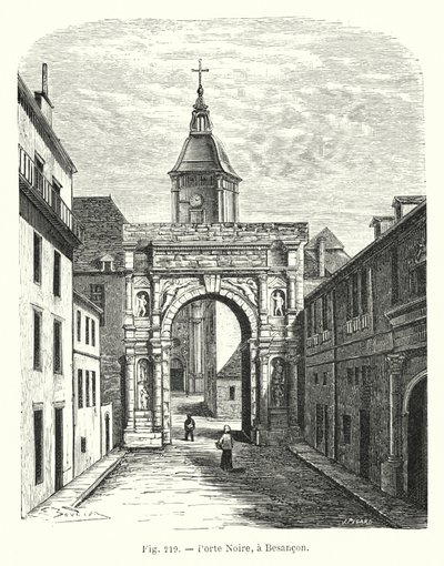 Black Gate, i Besançon (gravyr) av French School