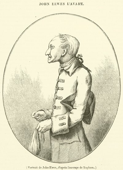 Porträtt av John Elwes (gravyr) av French School