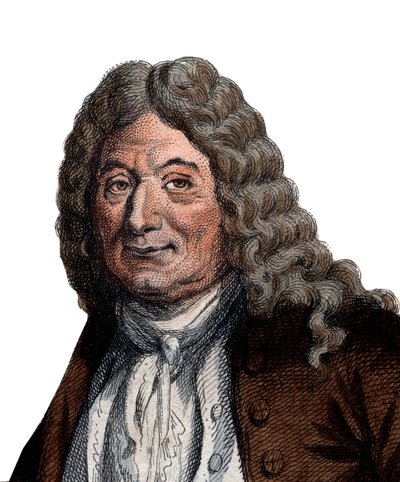 Porträtt av Alain Rene Lesage (Le Sage) (1668-1747), fransk romanförfattare och dramatiker. av French School
