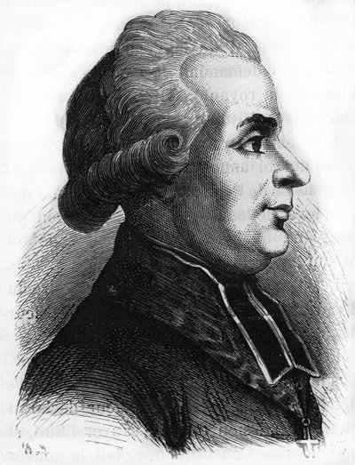 Porträtt av Antoine-Adrien (Antoine Adrien) Lamoureux (1742-1794) fransk lazaristisk religiös politiker under franska revolutionen. av French School